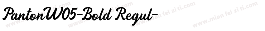 PantonW05-Bold Regul字体转换